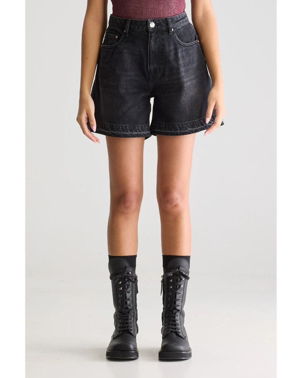 Pactol Wide Denim Shorts
