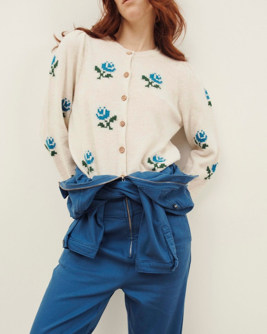 CARDIGAN FLEURS