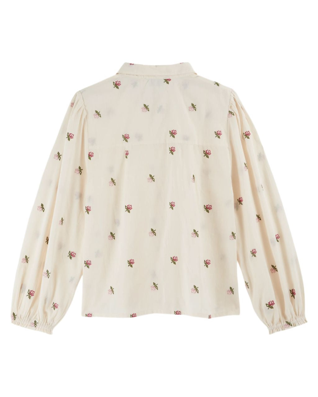 BLOUSE COURTE BRODEE AO ROSES