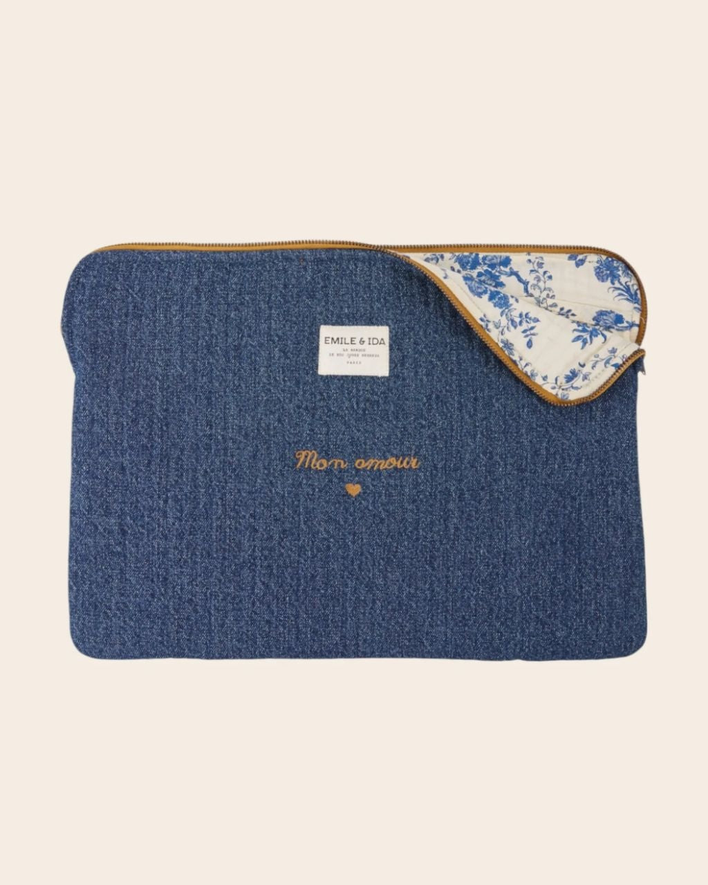 POCHETTE ORDINATEUR BRODEE