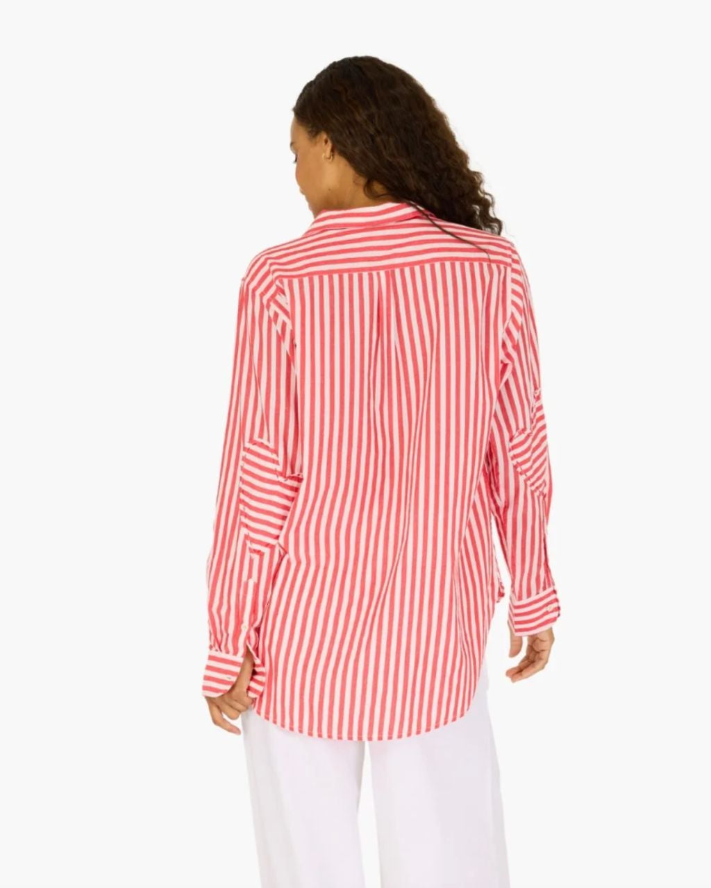 Mia Red Stripe Shirt