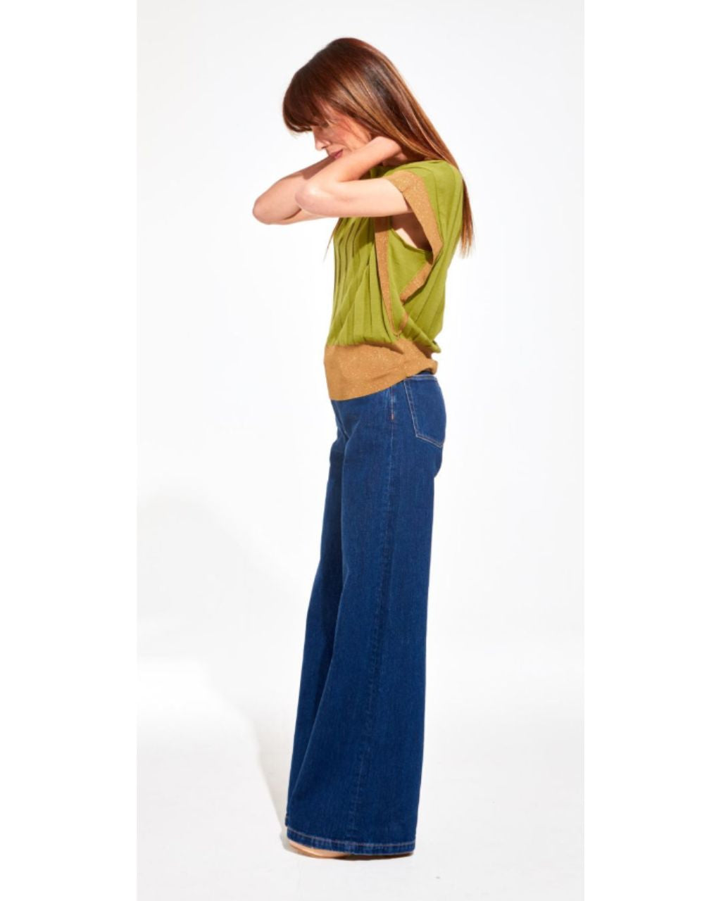 Delphes Vesta Khaki Top
