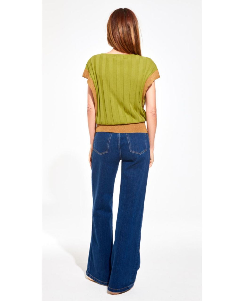 Delphes Vesta Khaki Top