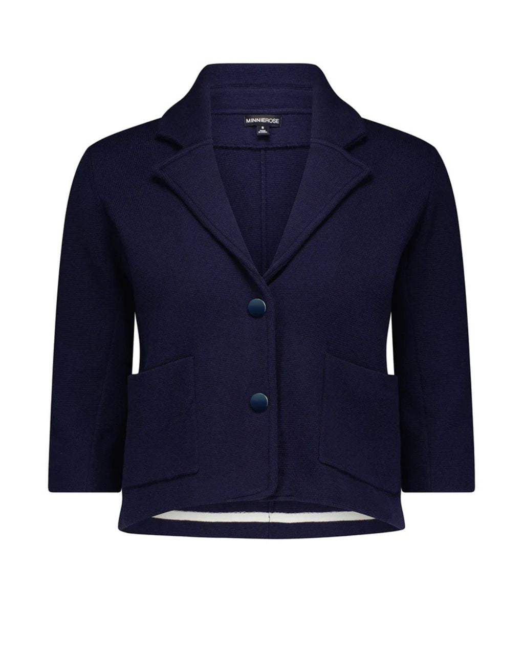 Cotton Blend Shrunken Blazer