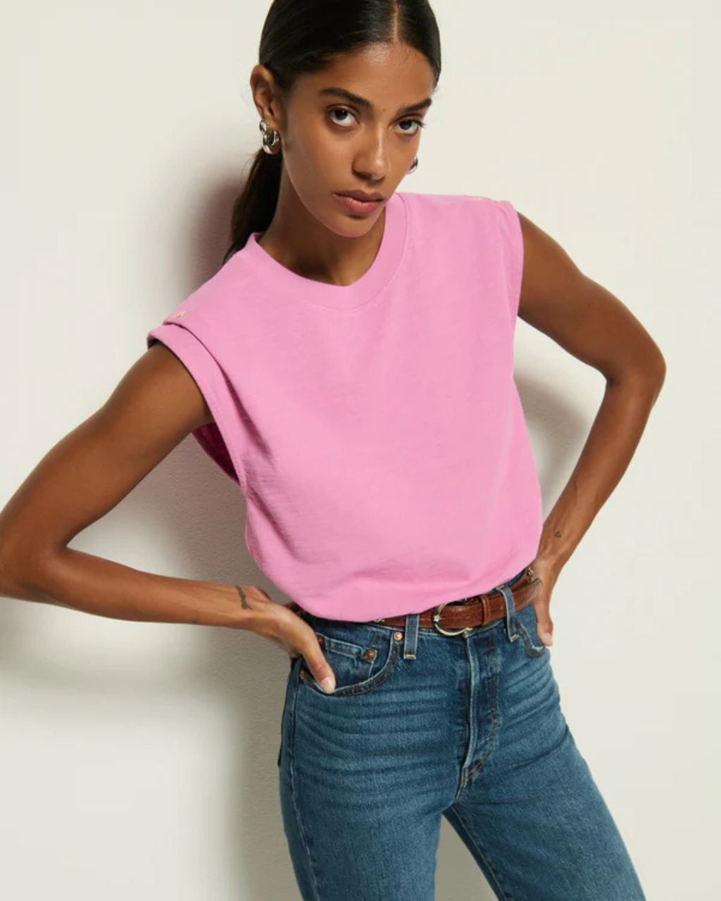Marina Muscle Tee with Shoulder Grommet - Seasonal Colors