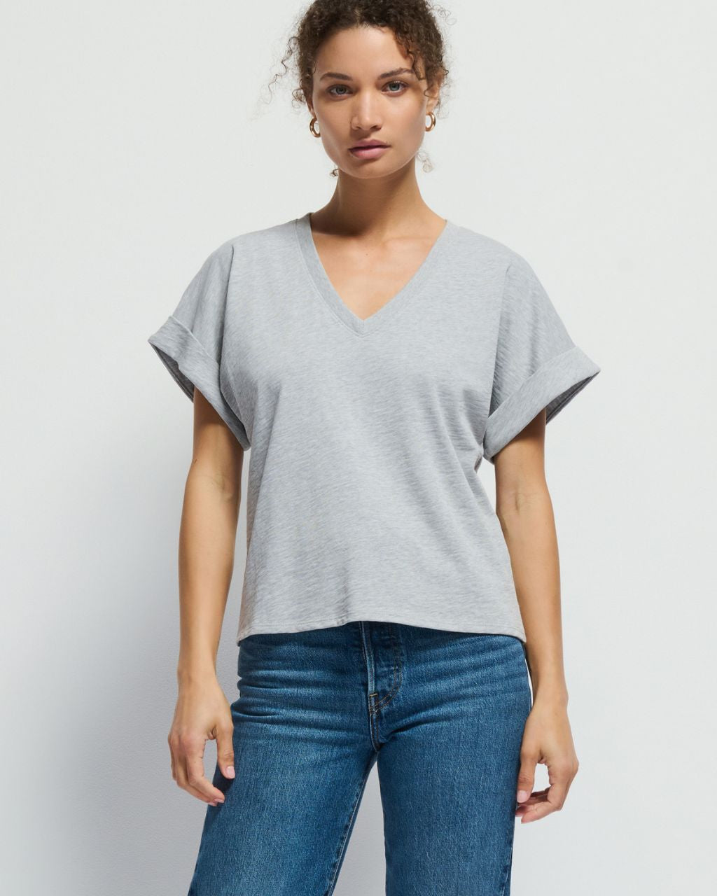 Stevie Cuffed V-Neck