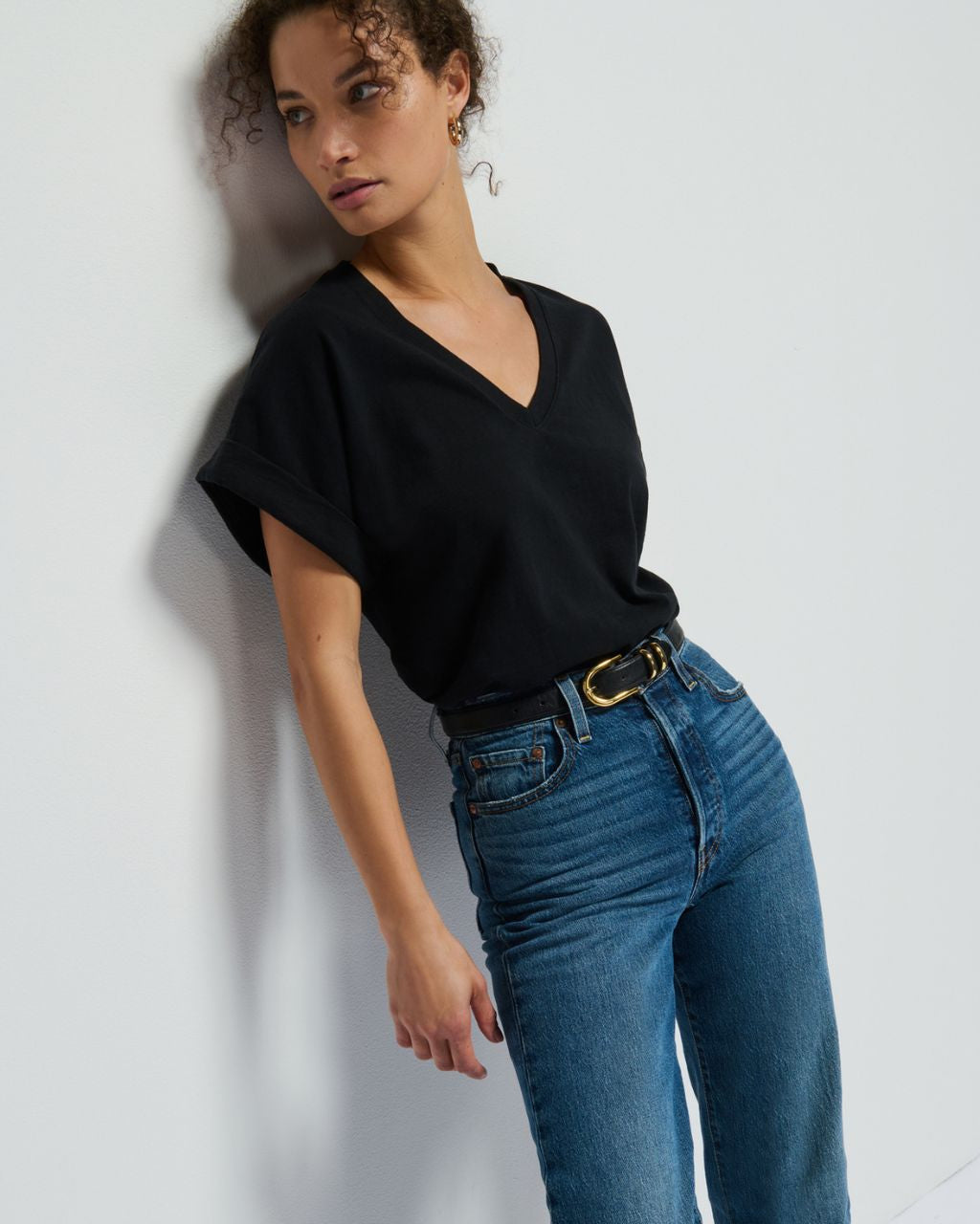 Stevie Cuffed V-Neck
