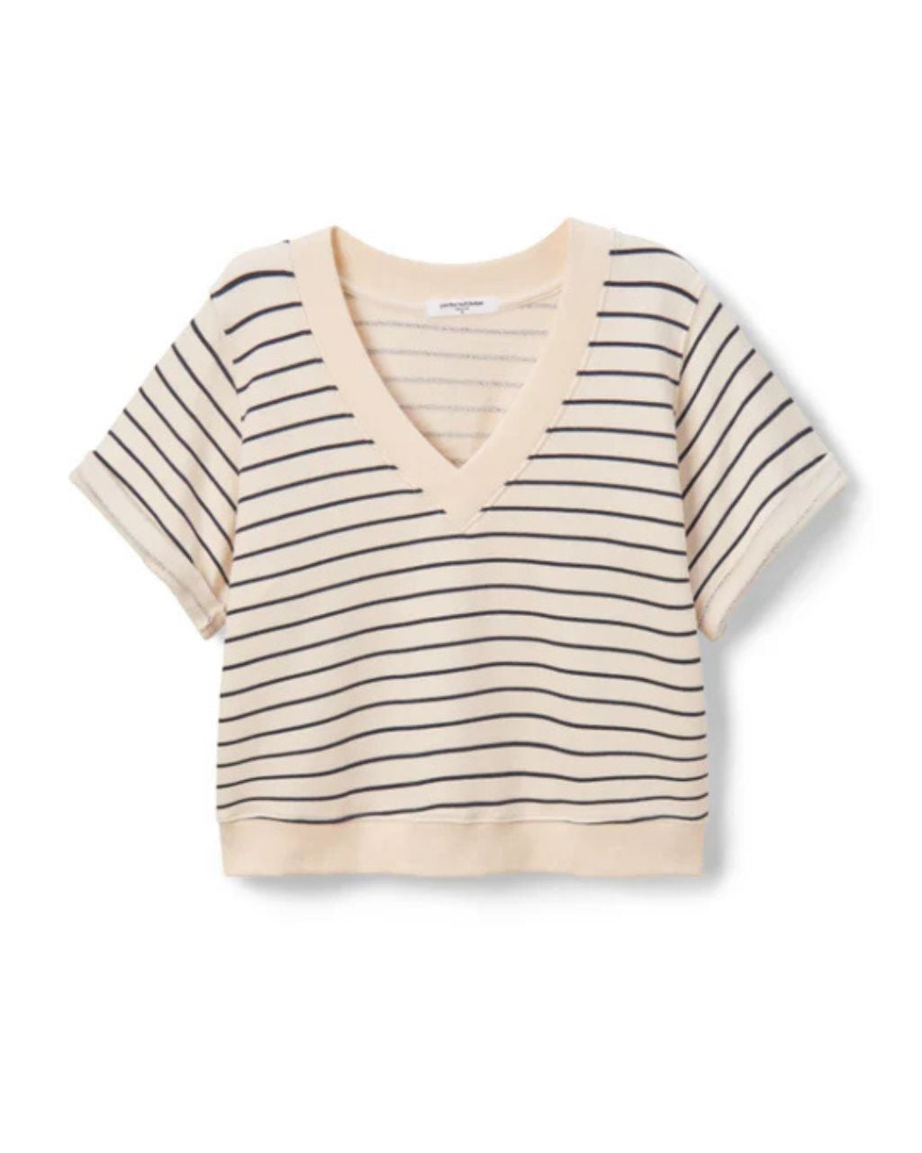 Briggs Striped French Terry Shortsleeve Sweatshirt