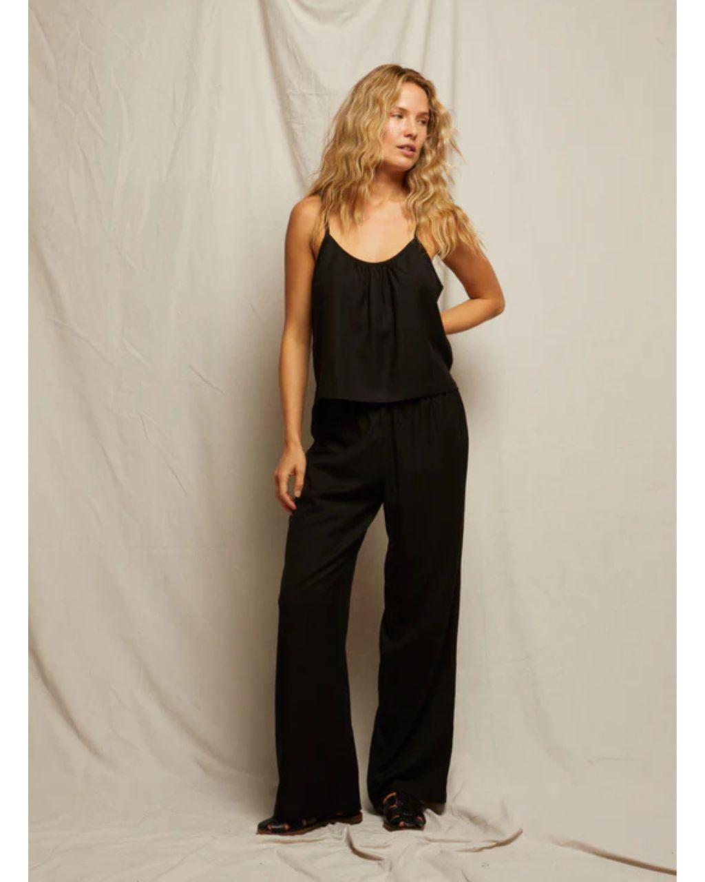 Georgette Woven Linen Pant