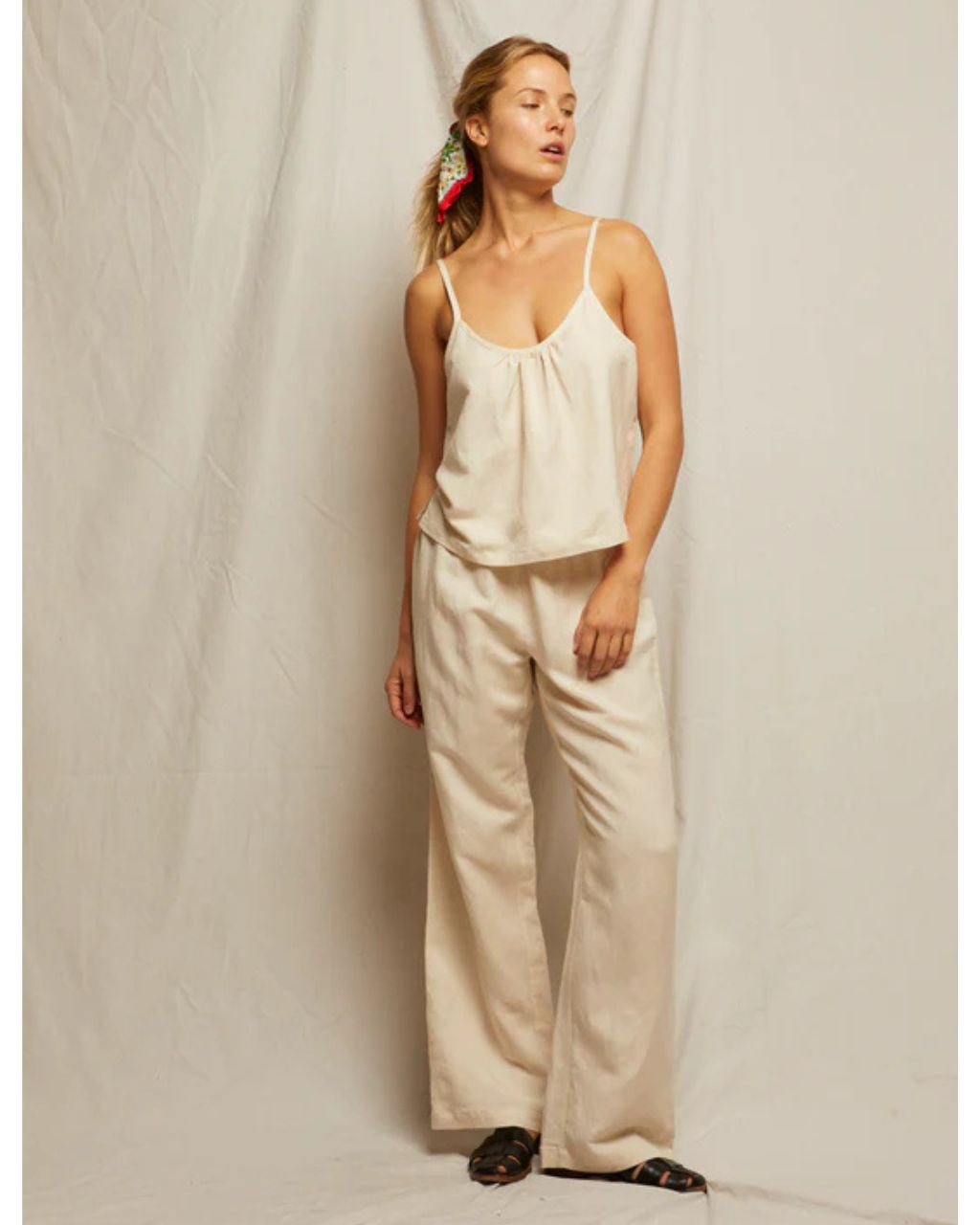 Georgette Woven Linen Pant