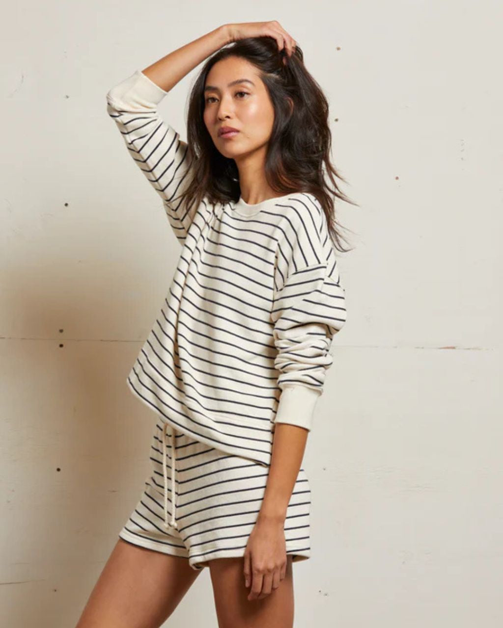 Tyler Striped French Terry Sweatshirt FW25