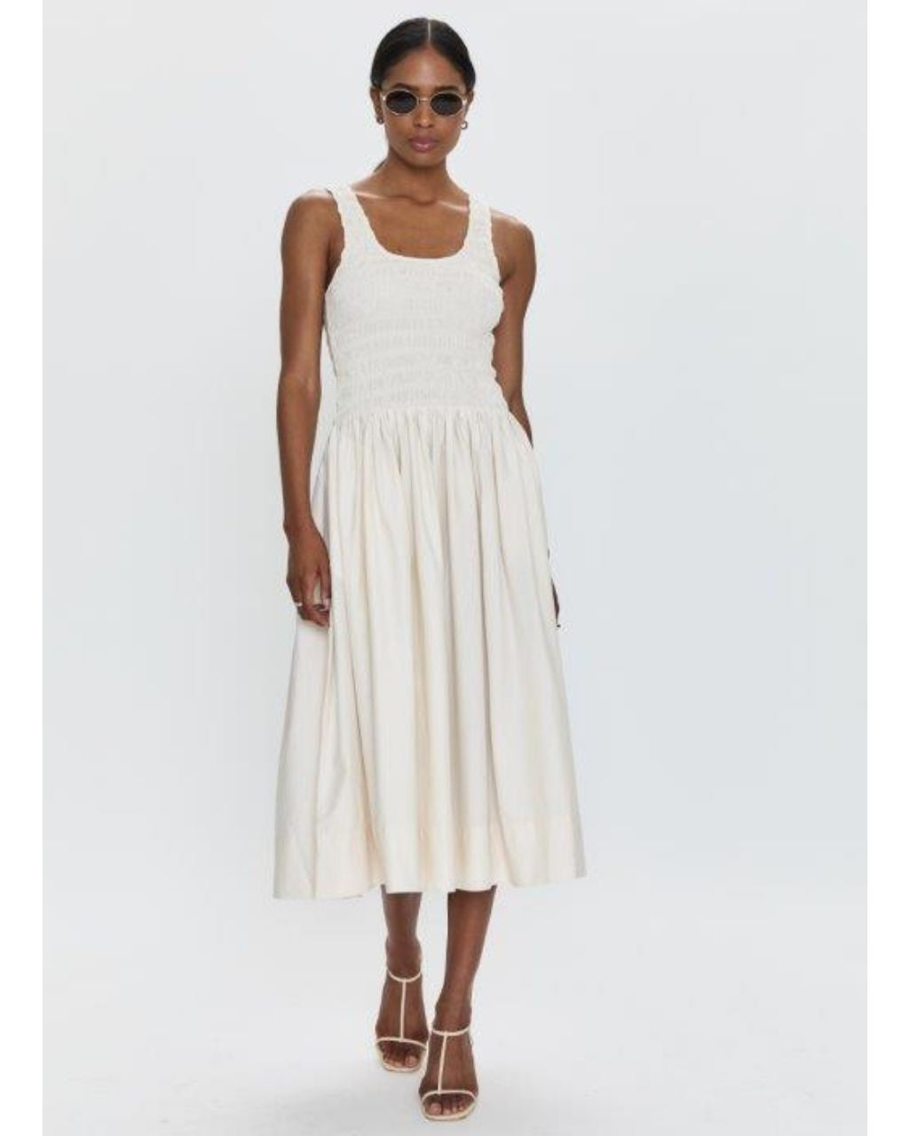 Alessia Smocked Dropped Waist Dress
