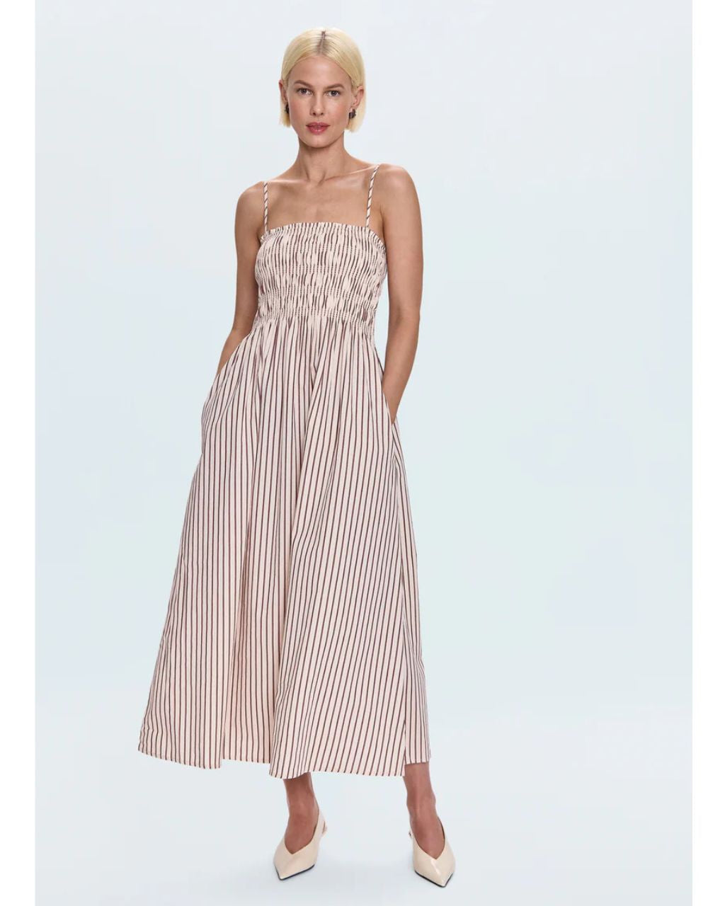 Bianca Shirred Bodice Dress