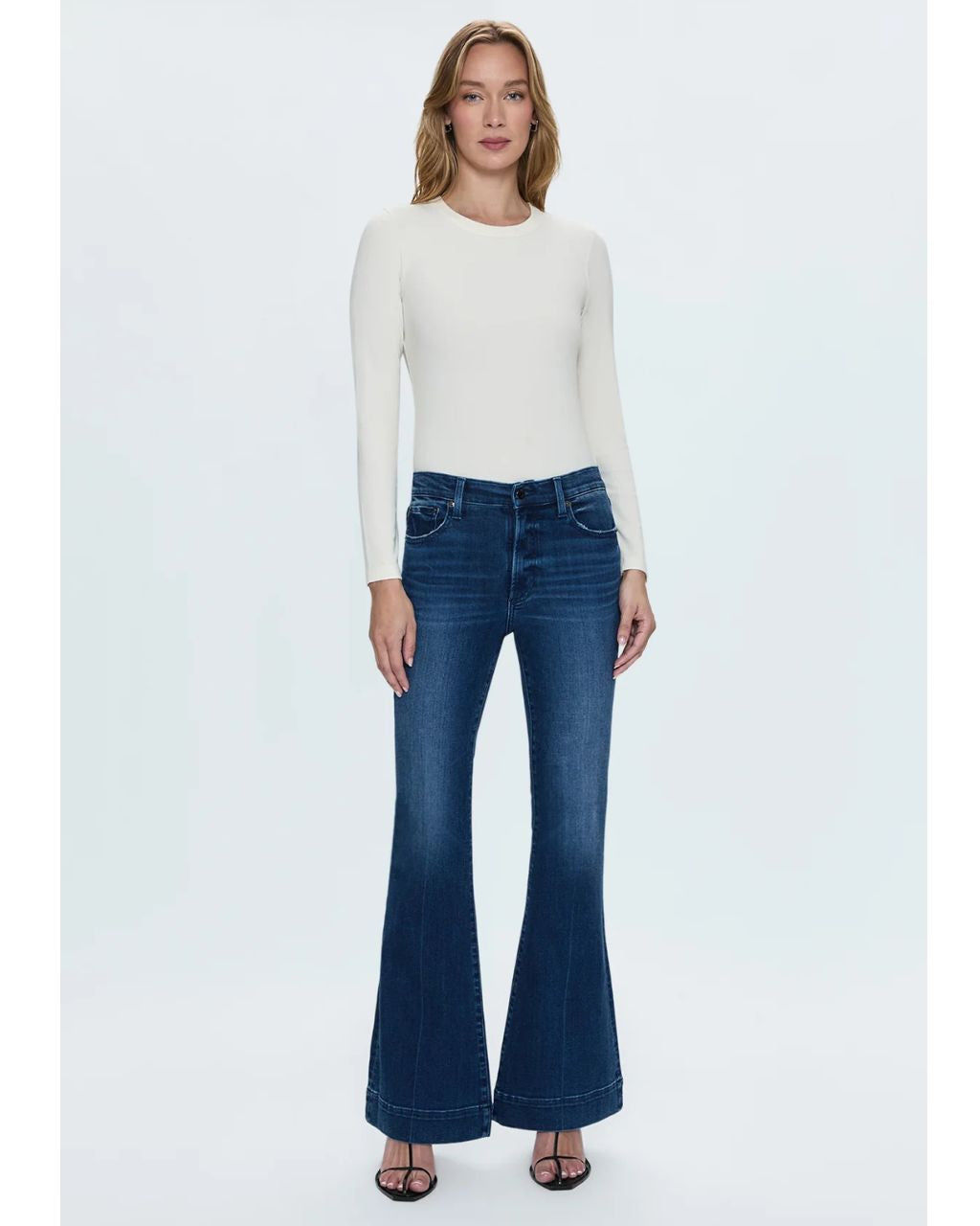 Denim Kinsley Mid-Rise Ultra Flare