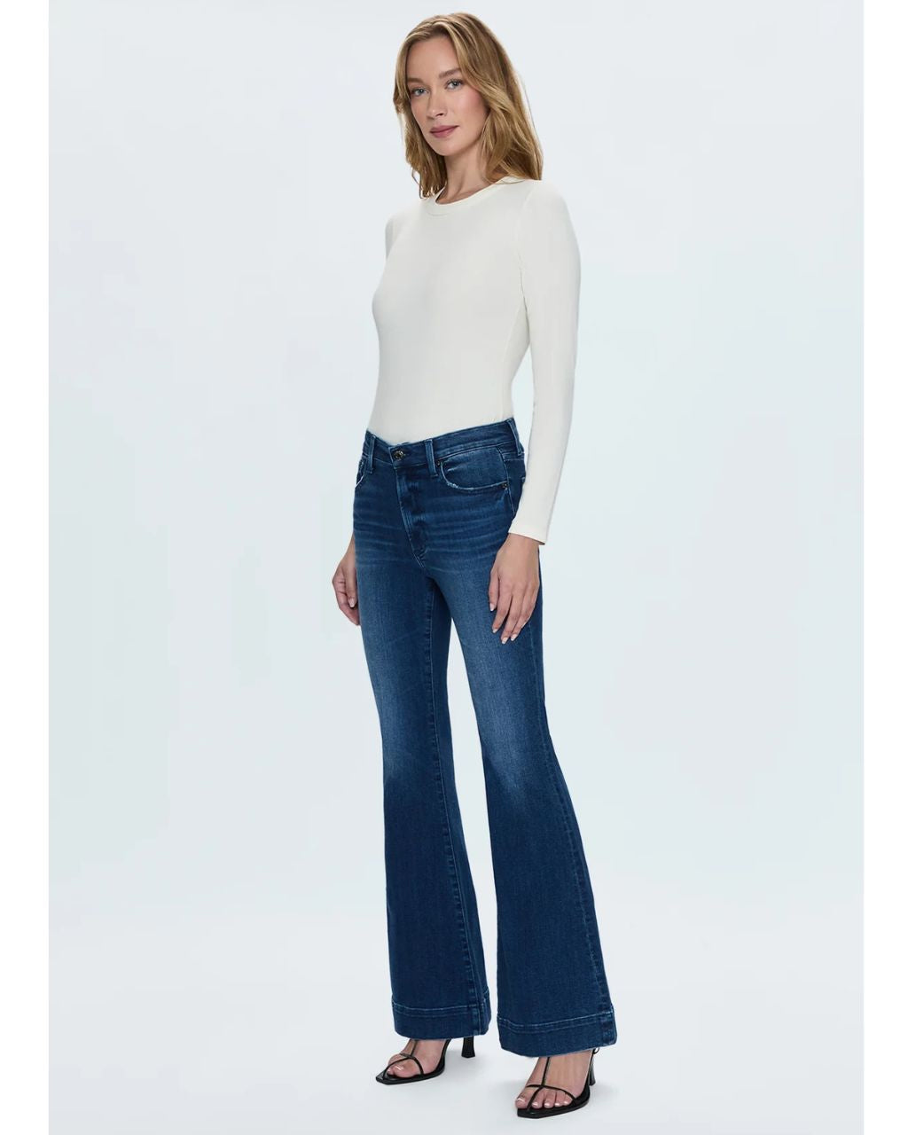 Denim Kinsley Mid-Rise Ultra Flare