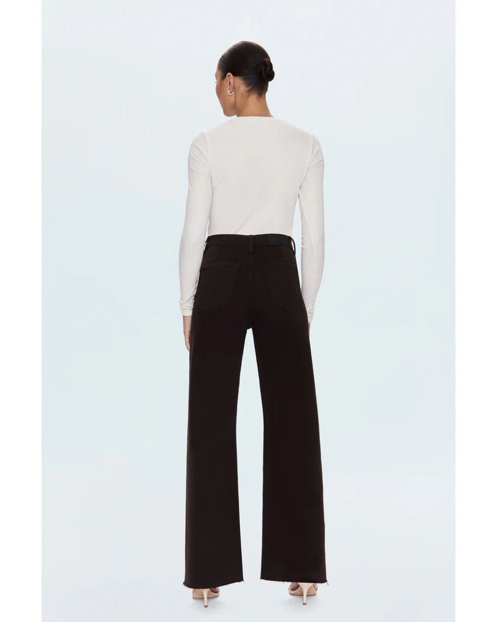 Penny High Rise Wide Leg Jean - Mocha