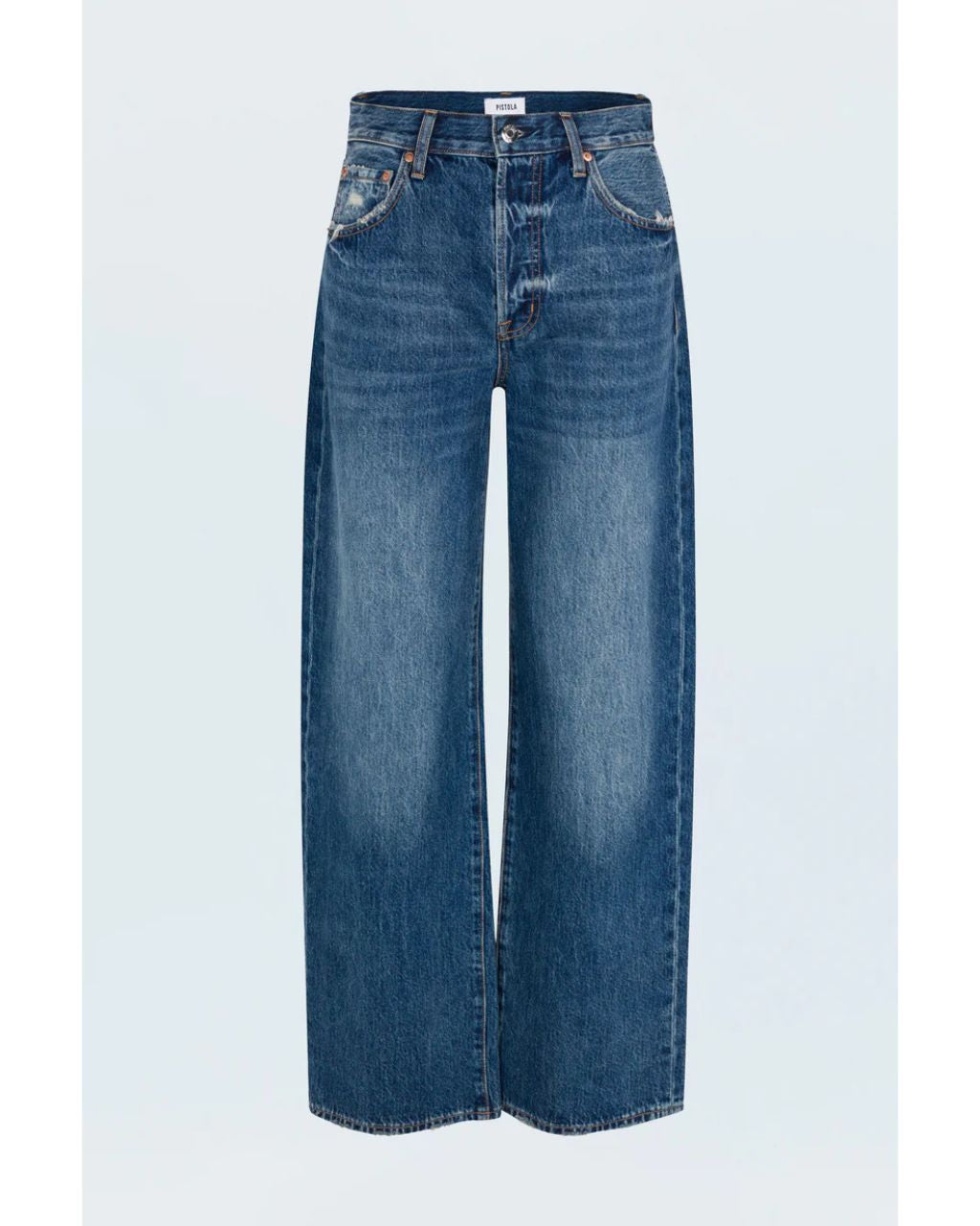 Tate High-Rise Bowed Wide Leg Jean