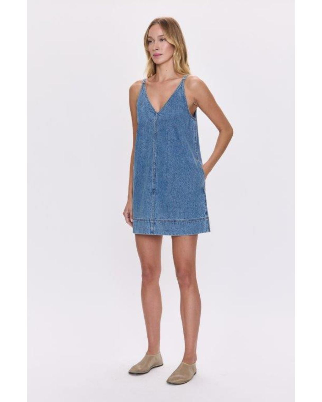 Tavi Pop Over Denim Dress