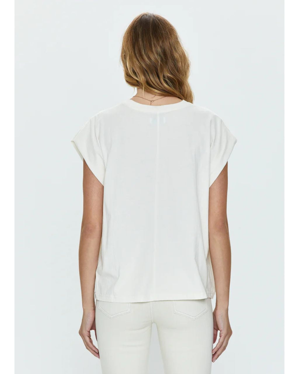 Trina Muscle Tee - White Sand