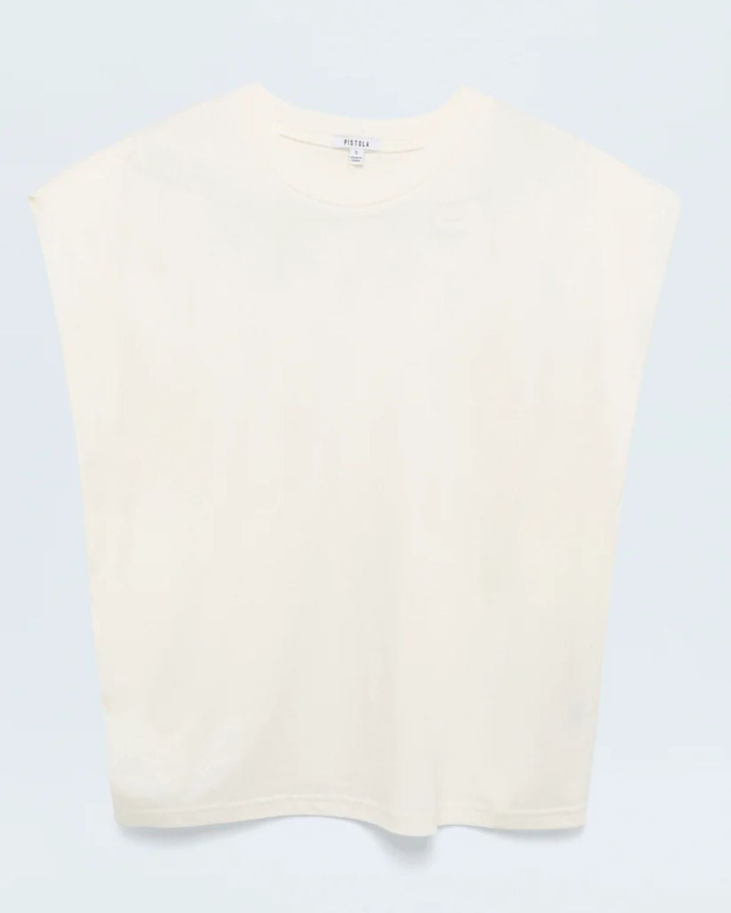 Trina Muscle Tee - White Sand