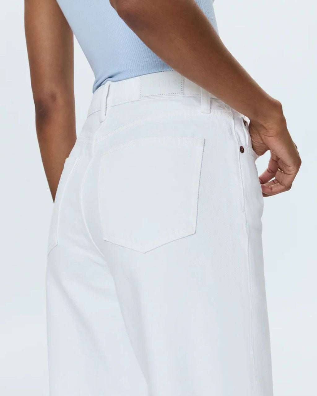 Wes High Rise Barrel - Vivid White