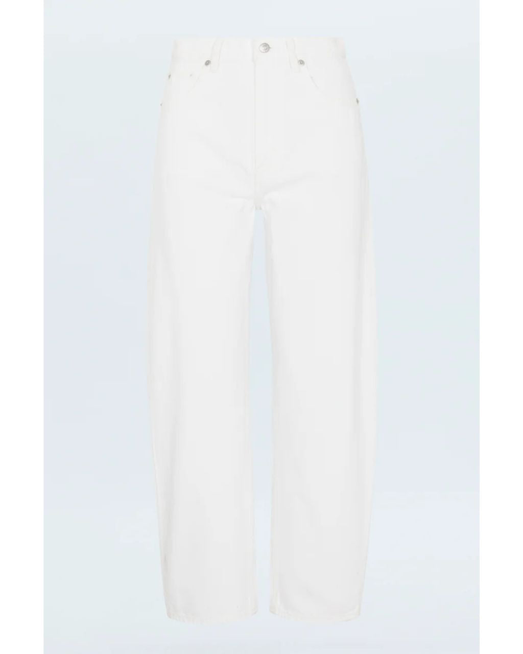Wes High Rise Barrel - Vivid White