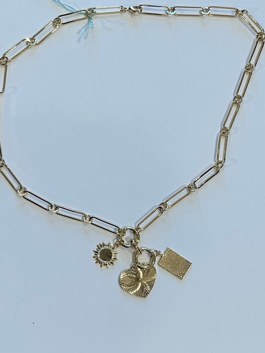 Three Charm Necklace