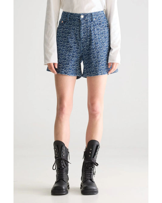 Pactol Wide Denim Shorts