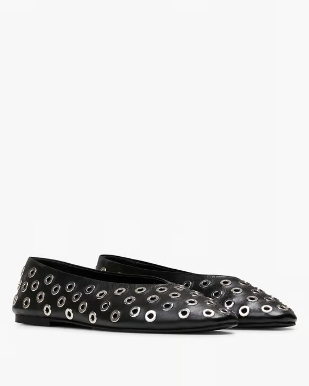 BALLERINA - BALLERINES CUIR GROS STUDS
