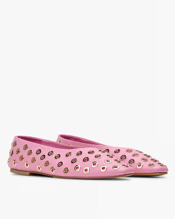 BALLERINA - BALLERINES CUIR GROS STUDS