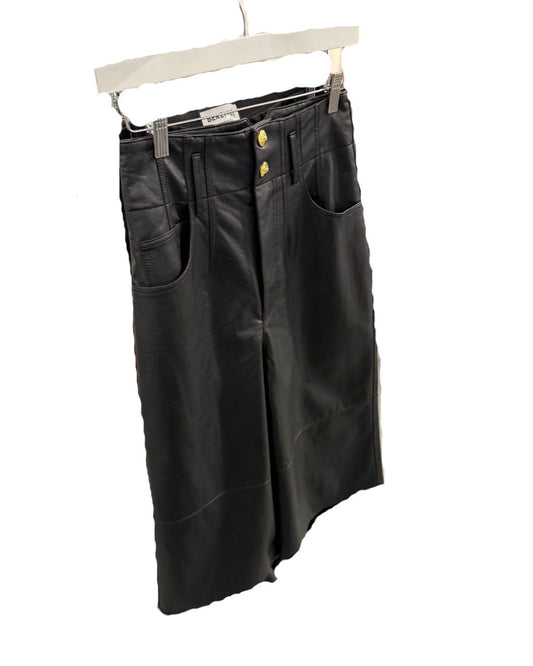 Pantalon Court Simili Cuir