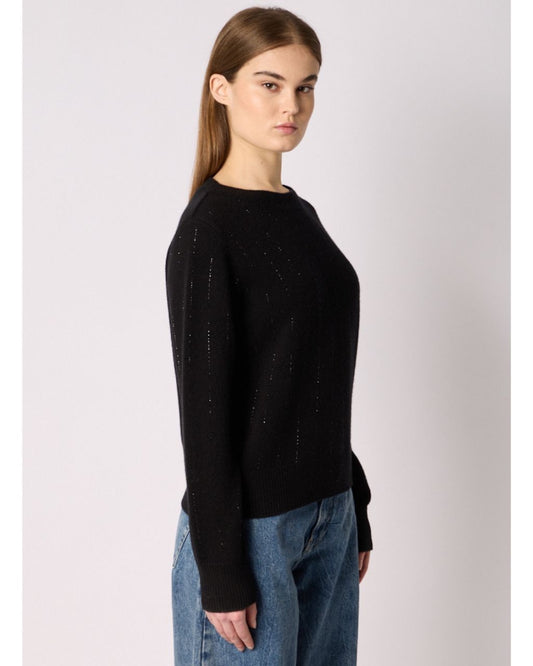 Pull Col Rond a Strass