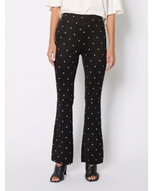 Pantalon Suedine avec Rivets