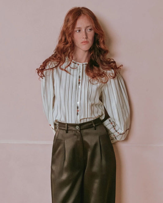 Blouse Rayure Brodee