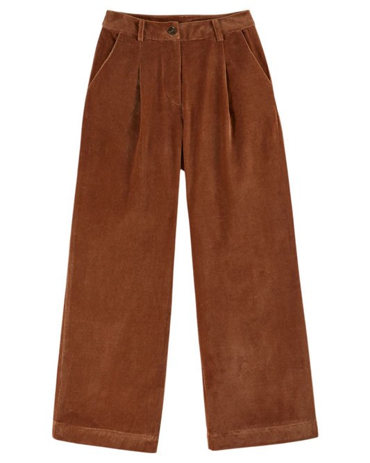 PANTALON LARGE VELOURS
