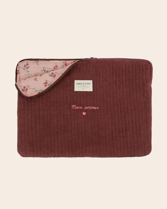 POCHETTE ORDINATEUR BRODEE