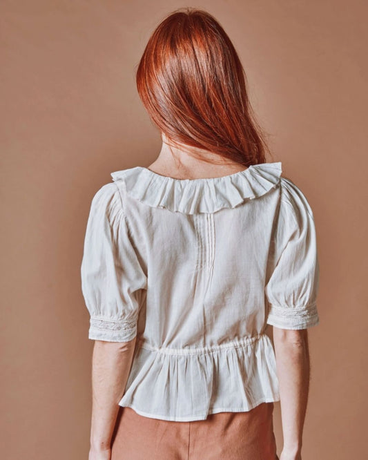 Damoiseau Vintage Cotton Voile Blouse
