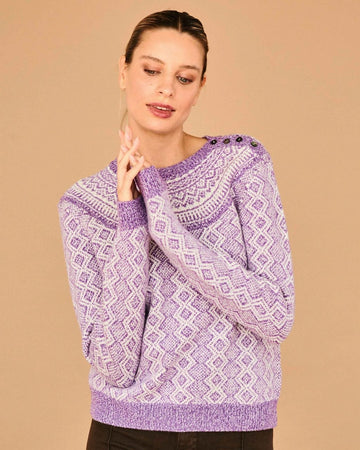 Jacquard Yoke Crew