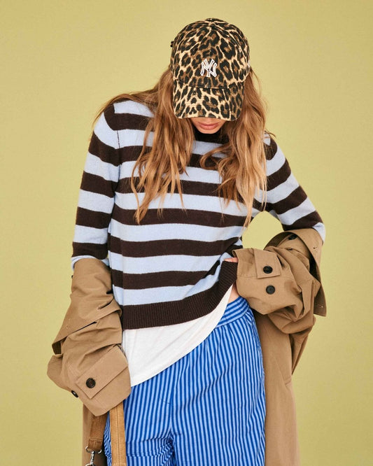 Cashmere Stripe Crew