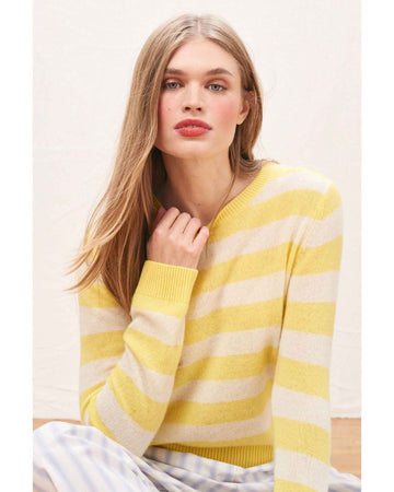 Jumper Cashmere Stripe Crew
