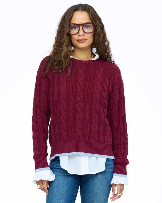 Maxwork Cable Pullover Sweater