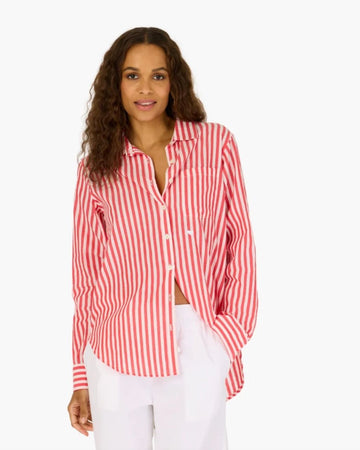 Mia Red Stripe Shirt