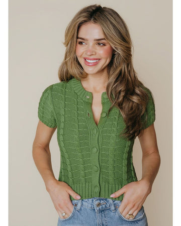 Melanie Top - Shale Green