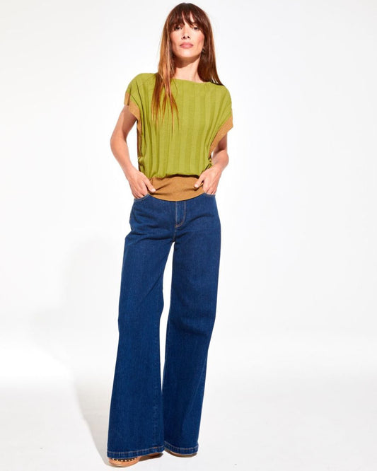 Delphes Vesta Khaki Top