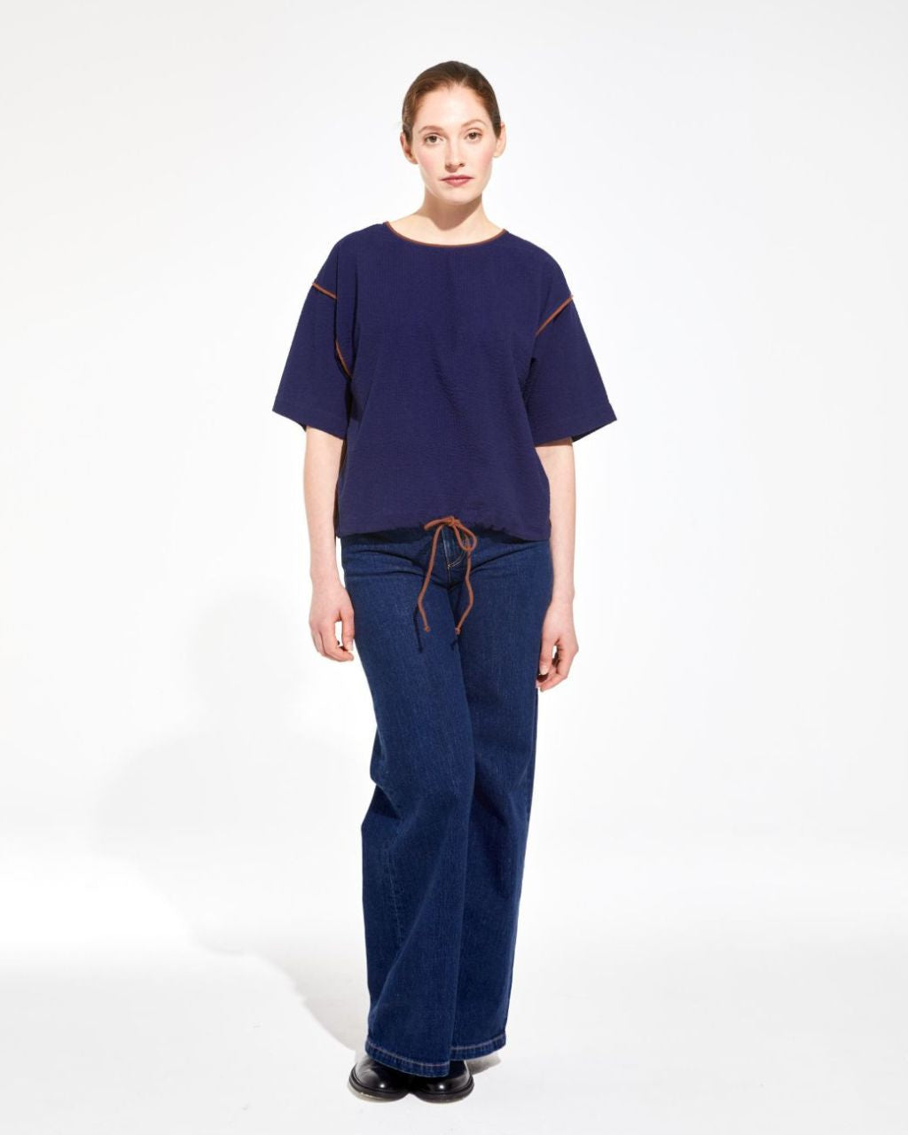 Livia Terra Indigo Top