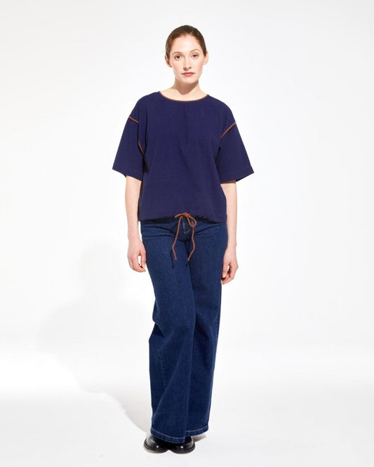 Livia Terra Indigo Top