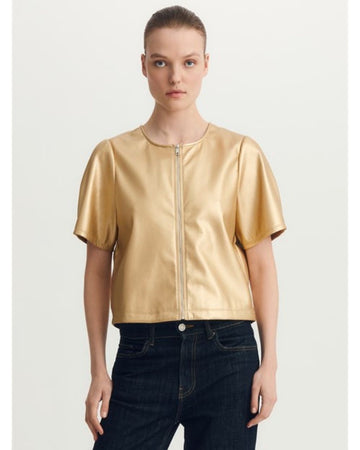 Houston Faux Leather Top