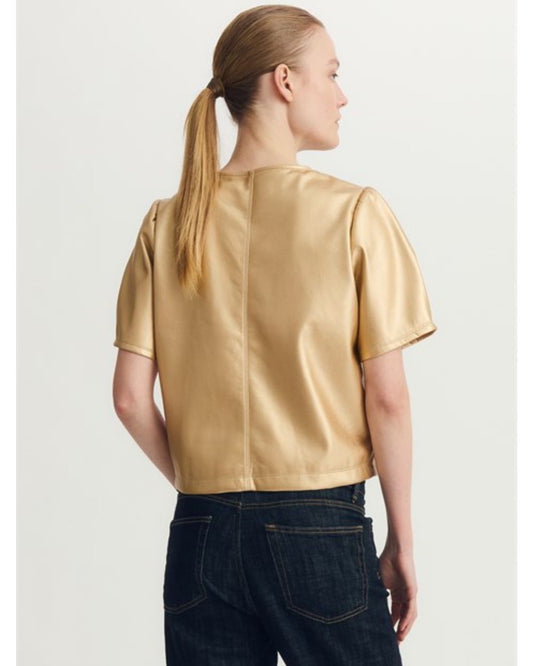 Houston Faux Leather Top