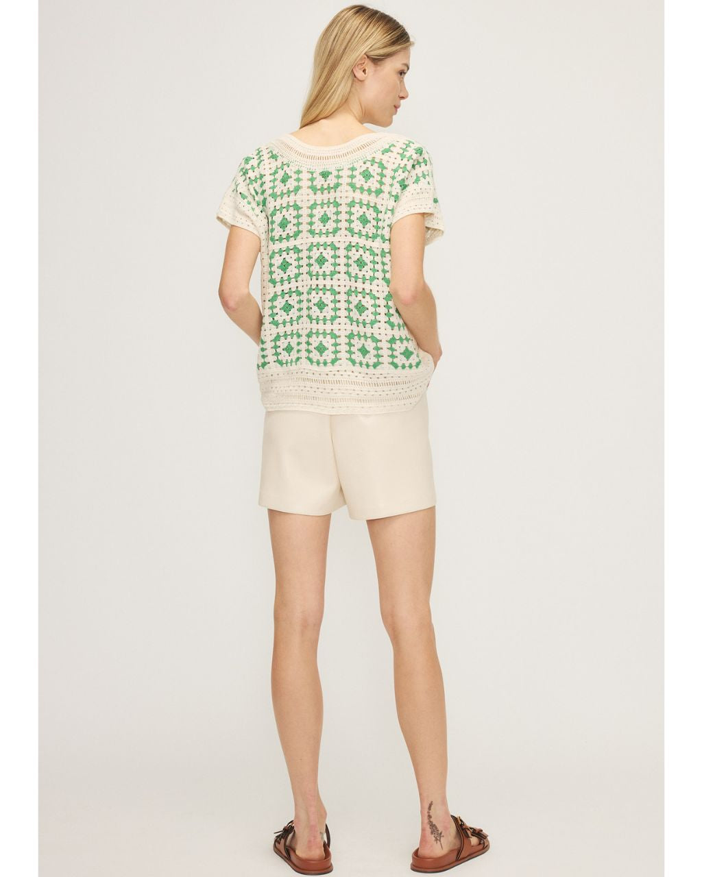 Haruka Sleeveless Crochet Top