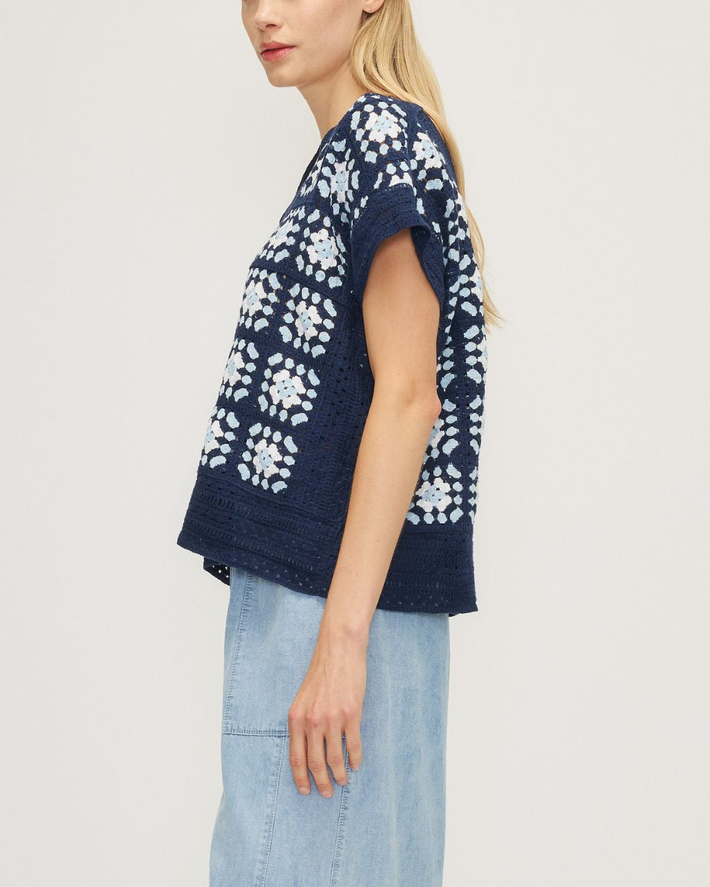 Haruka Sleeveless Crochet Top